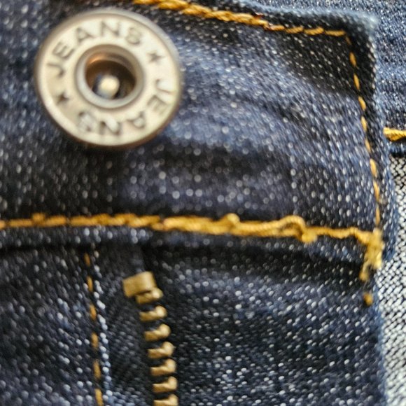 (NWT) Be-Girl Dark Blue Wash Denim A Line Skirt Size 3XL - Picture 3 of 8